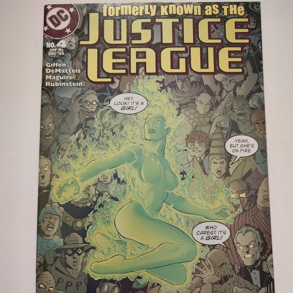 FORMERLY KNOWN AS THE JUSTICE LEAGUE #4 WRITTEN BY KEITH GIFFEN & J.M. DEMATTEIS